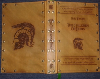 Leather covered copy of the Children of Hurin