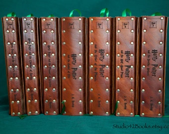 All 7 Harry Potter books with Leather covers.
