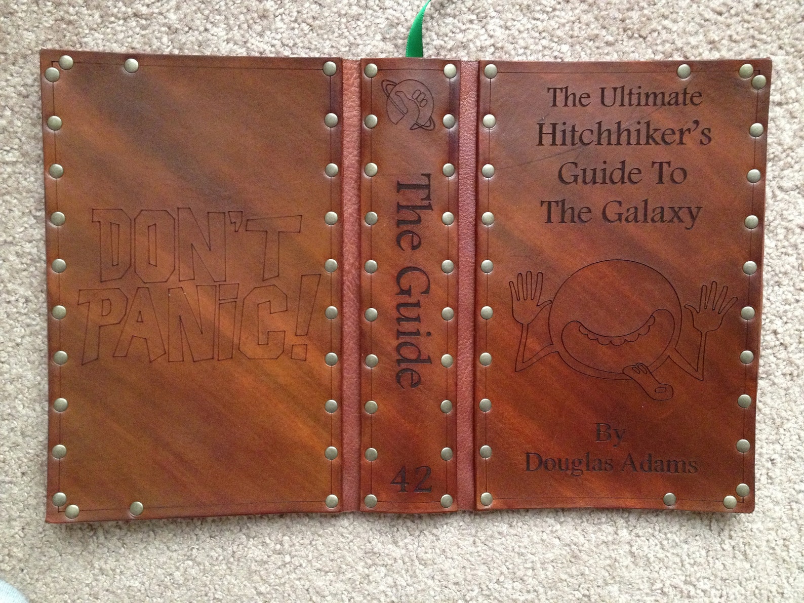 Leather Covered Copy of the Ultimate Hitchhiker's Guide by - Etsy