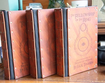 Leather covered Lord of the Rings 3 book set.
