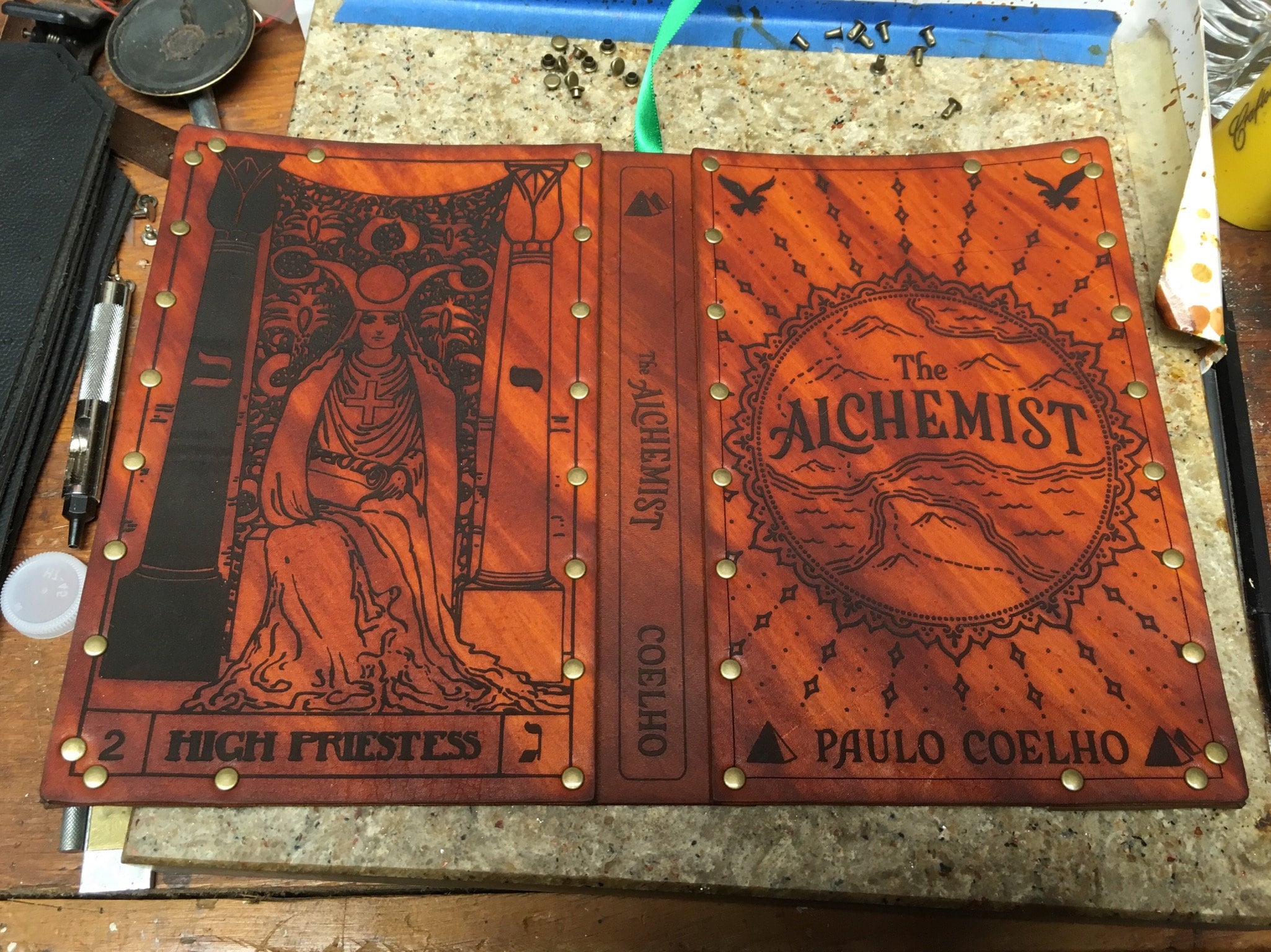 Leather Covered Copy of the Alchemist by Paulo Coelho - Etsy