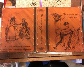 Leather covered copy of The works of Jane Austen