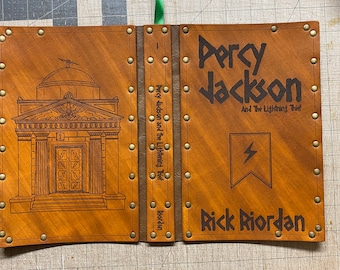 Five book Percy Jackon and The Olympians set with leather covers