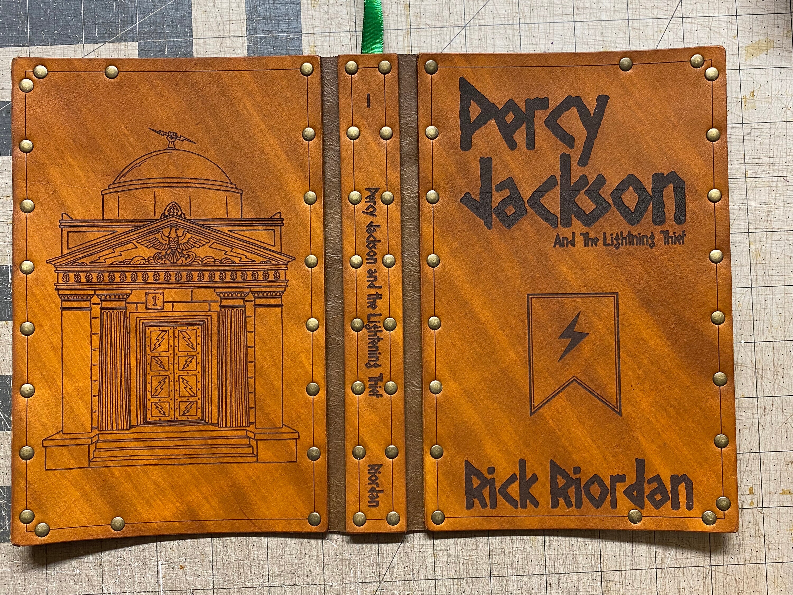 Five Book Percy Jackon and the Olympians Set With Leather Covers