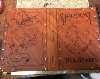 Leather covered copy of Stardust by Neil Gaiman