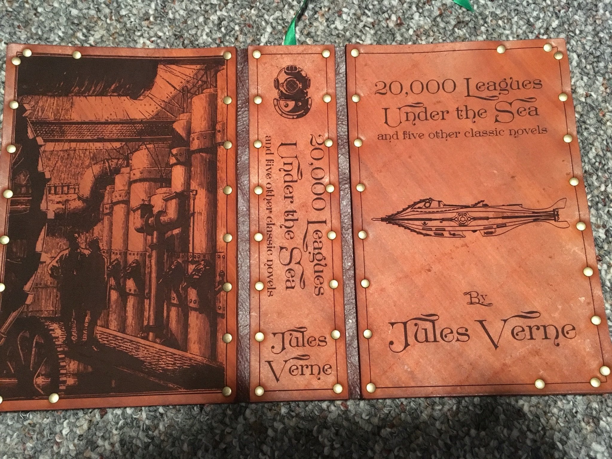 Leather Covered Copy of 20,000 Leagues Under the Sea by Jules