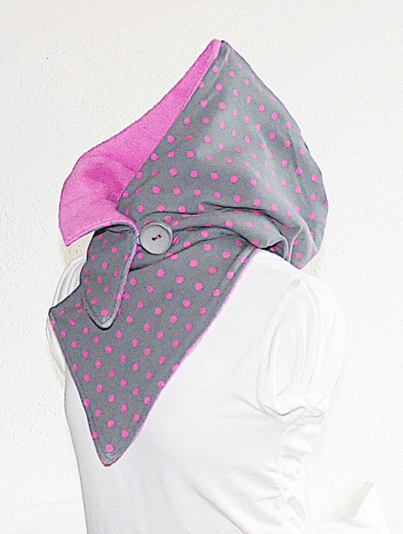 hooded scarf collar hood collar Hooded scarf scarf jersey with fleece scarfs hood fleece collar