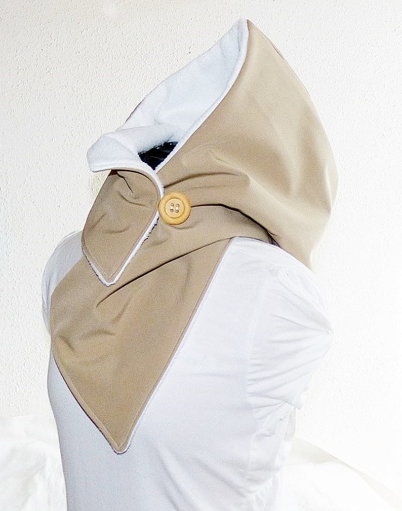 Kapuzenschal softshell waterproof beige-brown