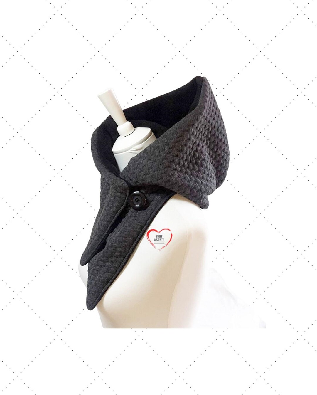 DAG Gear Hooded Scarf (Black Drawstrings) at Amazon Women's