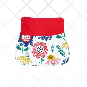 化粧ポーチ コットン、お花
