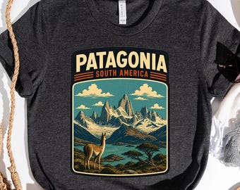 Patagonia Tee, Patagonia Torres Del Paine National Park Tee, Nature Lover Gift, Hiking Apparel
