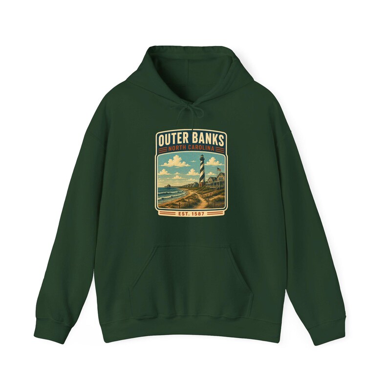 Outer Banks North Carolina Hoodie, Outer Banks North Carolina Vacation Shirt, Outer Banks Family Trip Tee, Outer Banks image 10