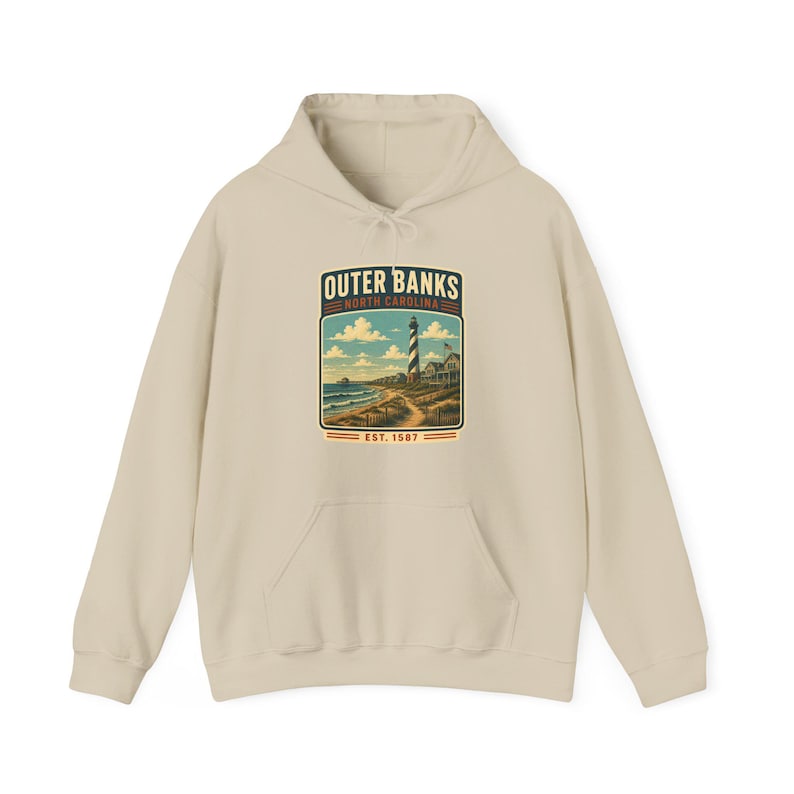 Outer Banks North Carolina Hoodie, Outer Banks North Carolina Vacation Shirt, Outer Banks Family Trip Tee, Outer Banks image 3