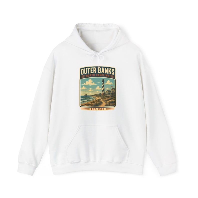 Outer Banks North Carolina Hoodie, Outer Banks North Carolina Vacation Shirt, Outer Banks Family Trip Tee, Outer Banks image 2