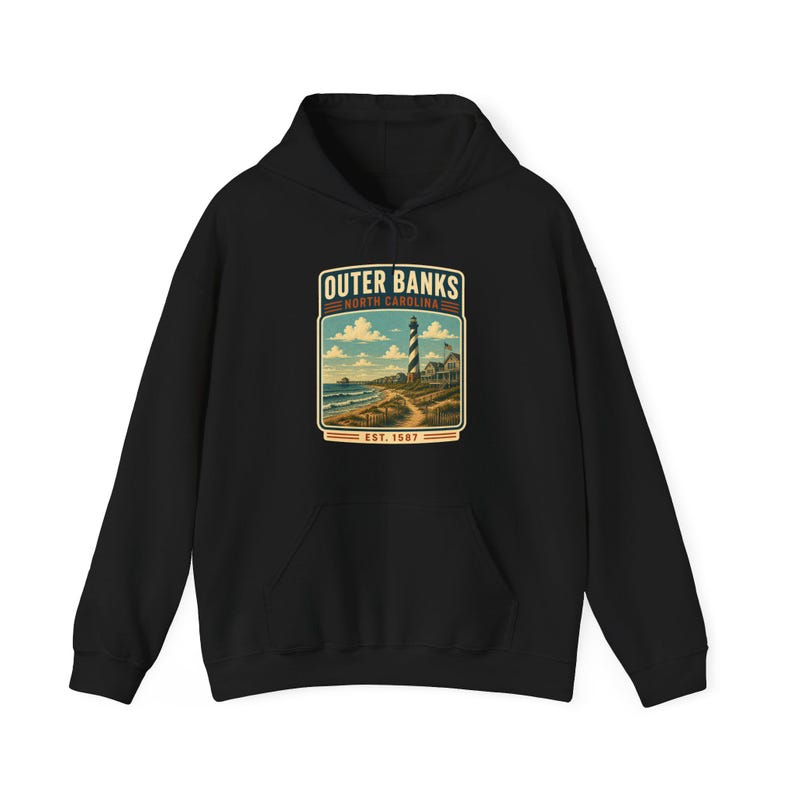 Outer Banks North Carolina Hoodie, Outer Banks North Carolina Vacation Shirt, Outer Banks Family Trip Tee, Outer Banks image 8
