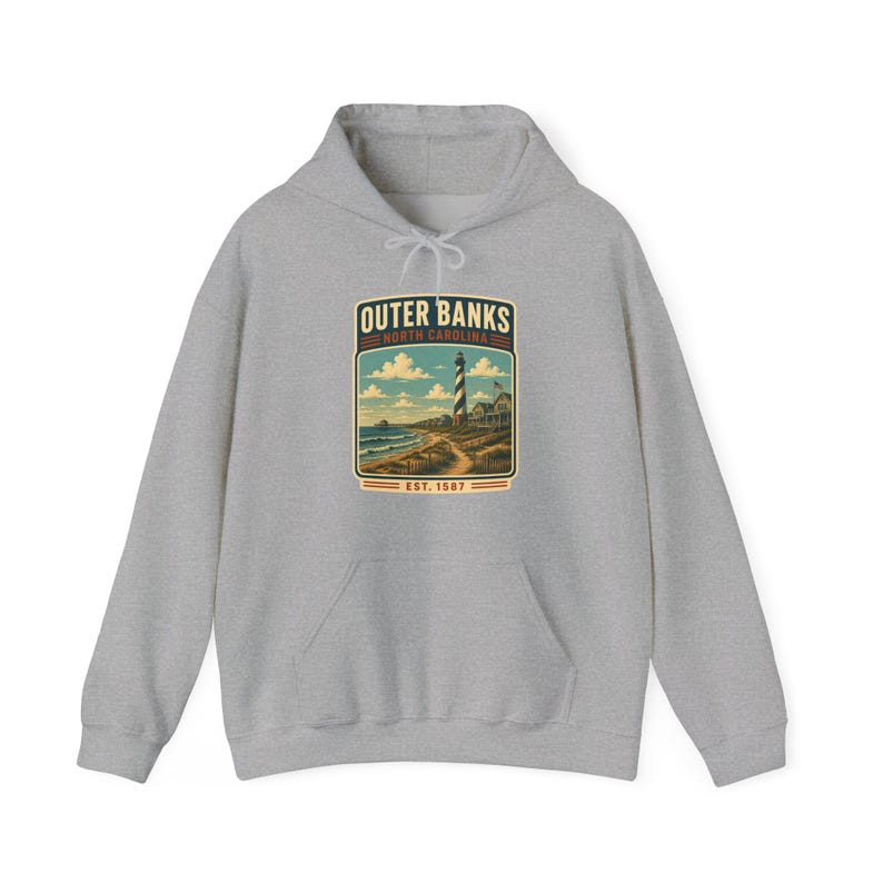 Outer Banks North Carolina Hoodie, Outer Banks North Carolina Vacation Shirt, Outer Banks Family Trip Tee, Outer Banks image 6