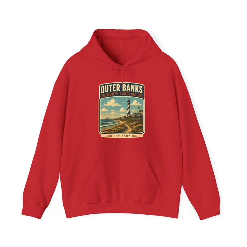 Outer Banks North Carolina Hoodie, Outer Banks North Carolina Vacation Shirt, Outer Banks Family Trip Tee, Outer Banks image 13