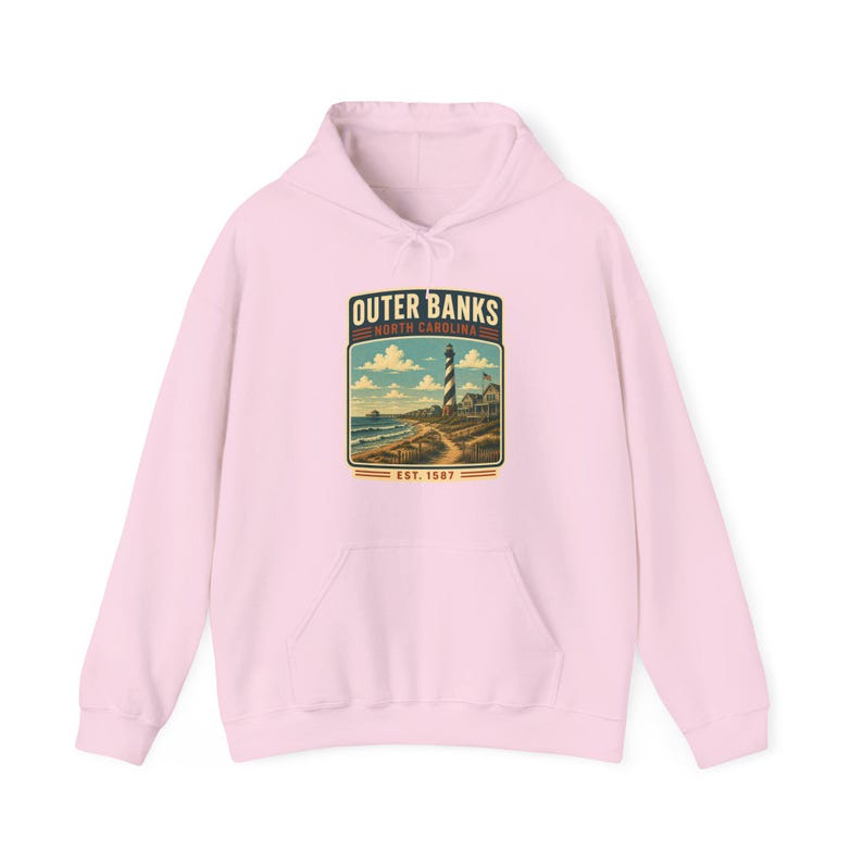 Outer Banks North Carolina Hoodie, Outer Banks North Carolina Vacation Shirt, Outer Banks Family Trip Tee, Outer Banks image 5