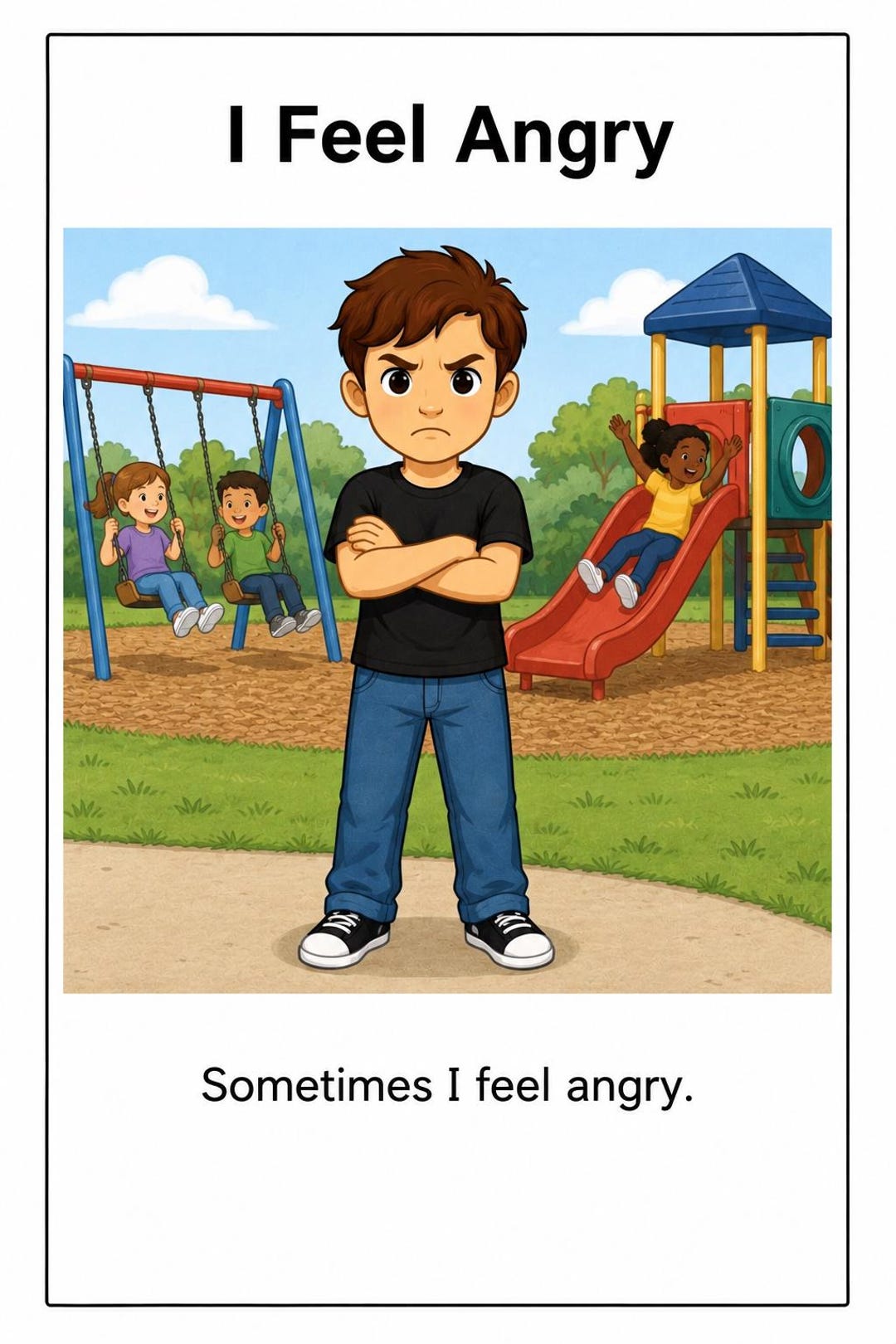 I Feel Angry Social Story: Autism Emotional Regulation, Coping Skills ...