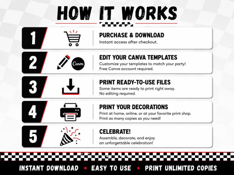 Cars Birthday Bundle, Three Two One Go Decorations, Lightning McQueen Party Kit, Walgreens Banner, Race Car Birthday image 20