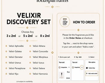 Velixir Discovery Set | Customizable 3 or 5 x 2ml Samples