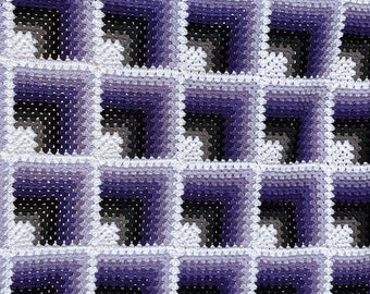 PATTERN - 3D Optical Illusion Blanket Afghan Pattern