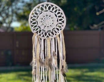 Crochet Dreamcatcher Handmade Wall Hanging