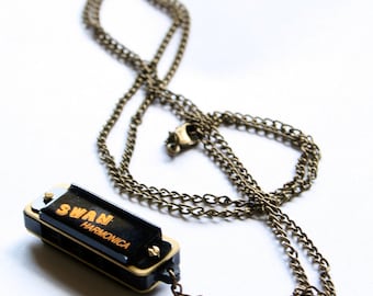 Mini Swan Harmonica Necklace!