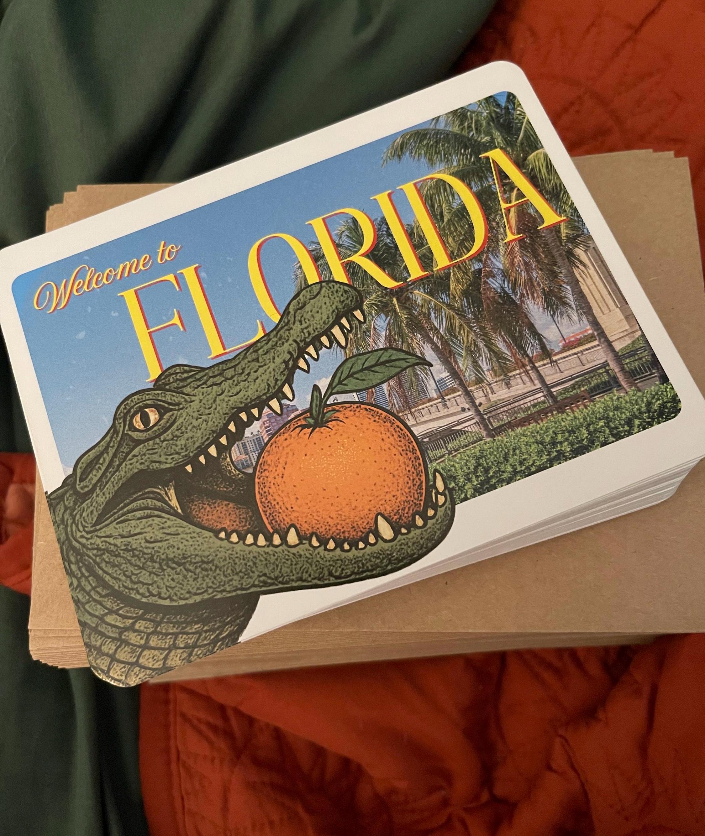 Limited Edition Florida Alligator Postcard | Vintage Florida