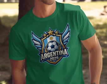 Argentina World Cup Soccer Fan T-Shirt, Football Dad Game Day Apparel