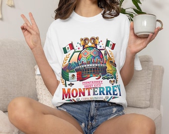 Monterrey  Host City T-shirt, World Cup 2026, Mexico Futbol Souvenir, Soccer Lover Gift