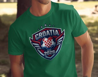 Croatia 2026 World Cup T-Shirt | Football Fan Dad Tee