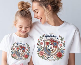 Panama World Cup 2026 Soccer Shirt, Vintage Floral Fan Tee, Match Day Apparel
