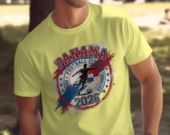 Panama Football Club 2026 World Cup T-Shirt | Distressed Soccer Fan Tee, Panama National Team Gift for Dad, Men's Football Shirt