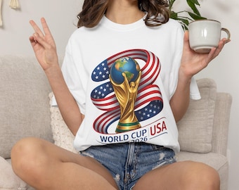 World Cup 2026 USA Trophy T-Shirt | Soccer Souvenir Tee