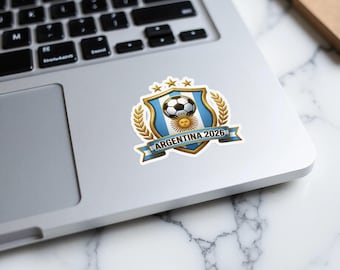 Argentina 2026 Soccer Fan Sticker | World Cup Commemorative Decal | National Team Crest Stickers