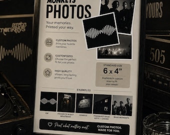 Unofficial Arctic Monkeys Inspired Wall Art Set - 6x4 Prints