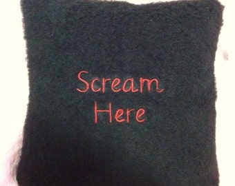 Scream Here Stress Relief  pillows