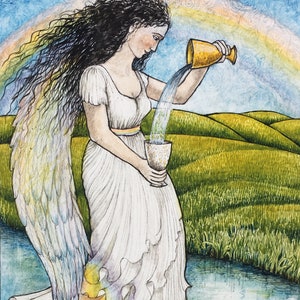 A4 Digitaldruck von Temperance aus The Mythic Tarot
