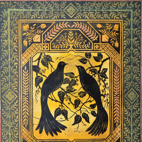 Large woodcut, limited edition 'Morning Song'