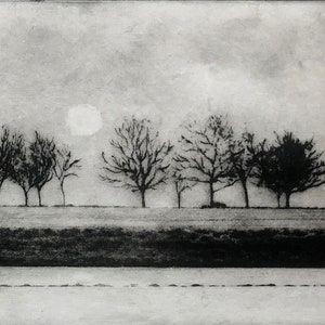 Solar etching limited edition, Treelines