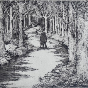 Walk in the Woods limited edition etching