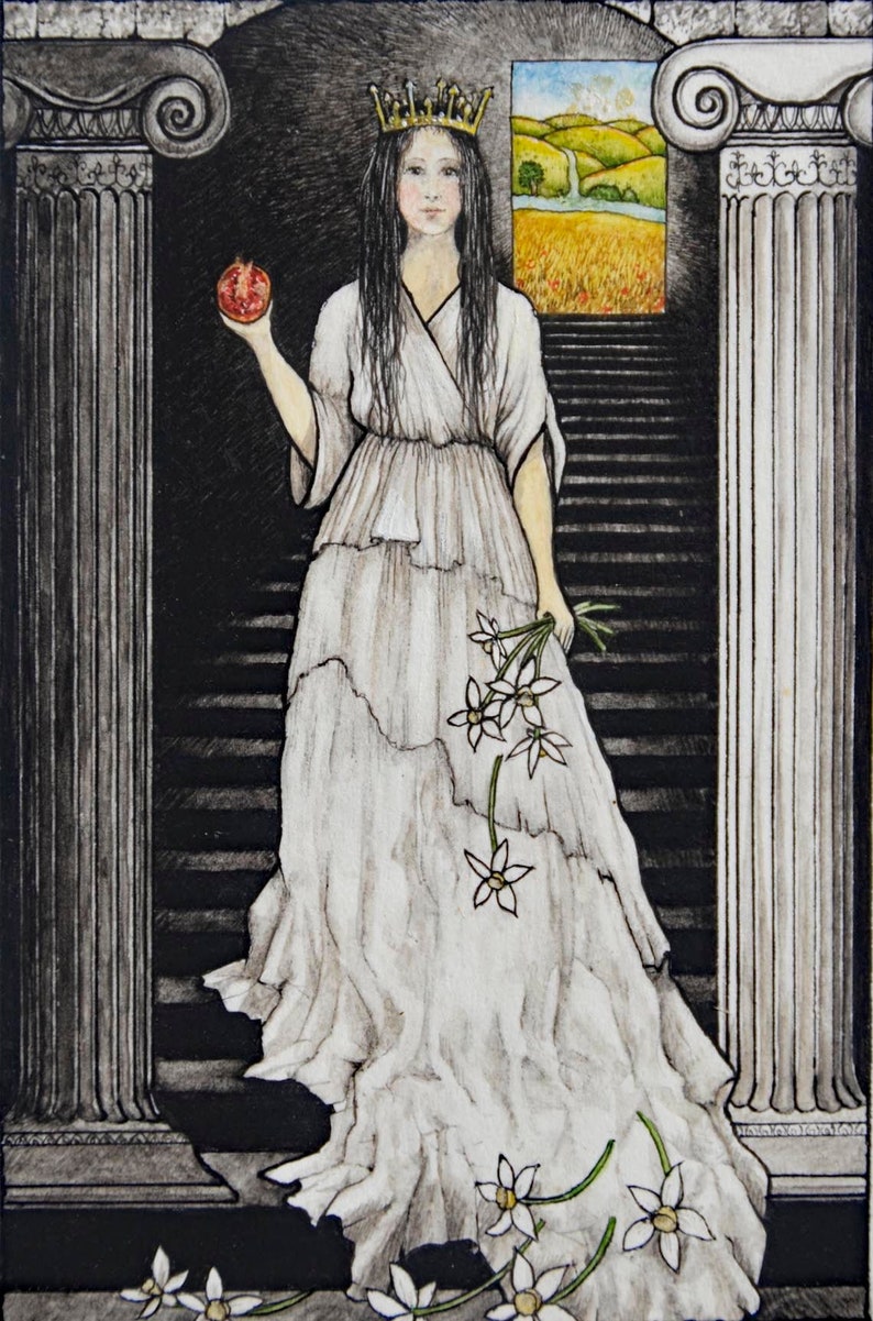 The Mythic Tarot The High Priestess digital print image 1