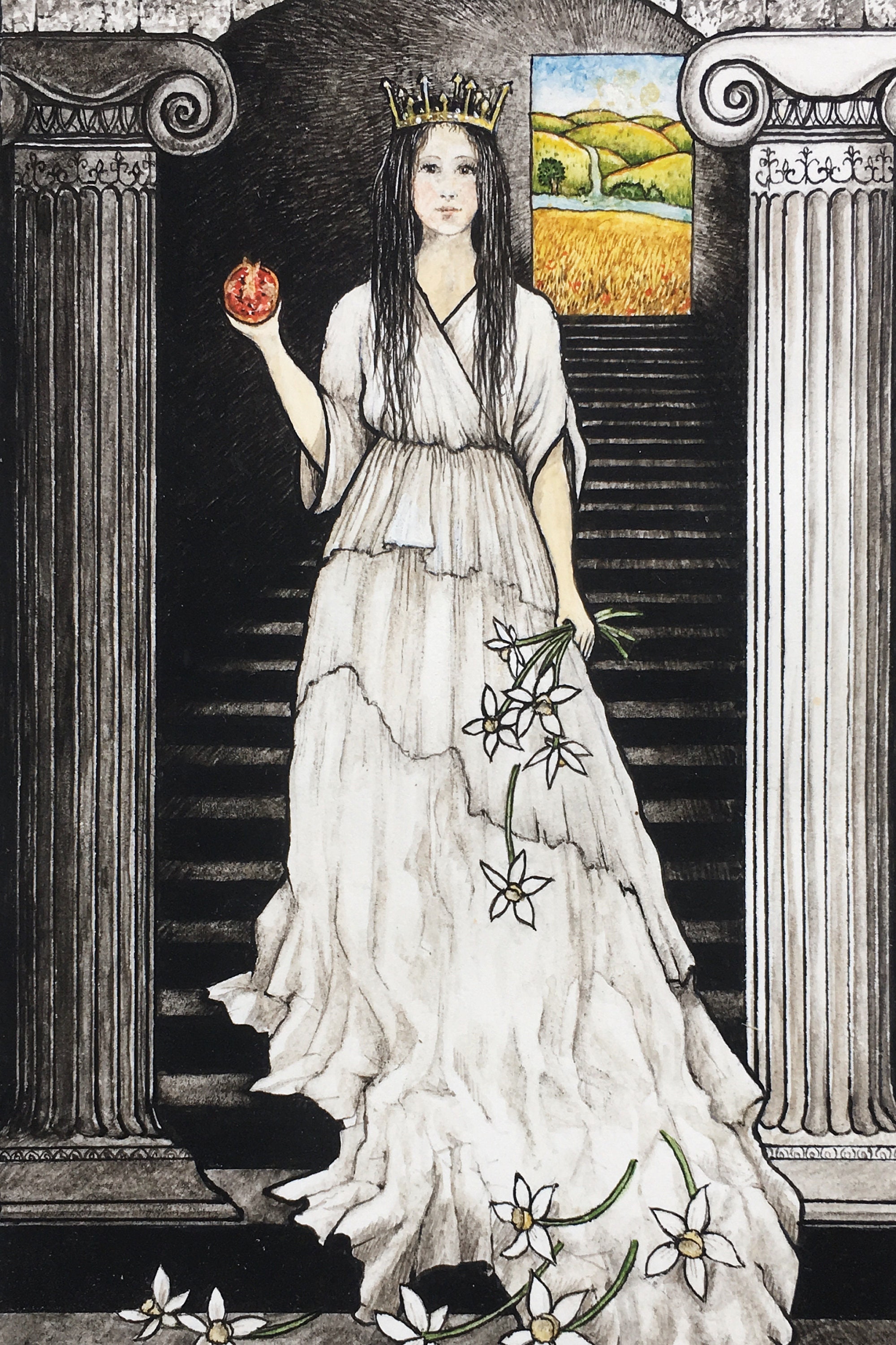 Greeting Card of the High Priestess From the Mythic Tarot - Etsy