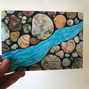 Cartão de felicitações da impressão colográfica ‘Endless Journey’