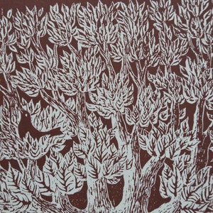 Limited Edition Woodcut Print of Tree - Etsy