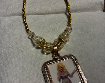 Dolly Parton Gold necklace