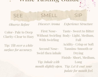 Luxury Wine Tasting Mats