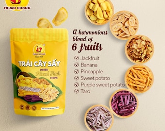 THUAN HUONG dehydrated all natural dried fruits snack chip (200G)