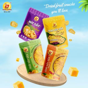 THUAN HUONG dehydrated all natural dried fruits snack chip (200G)
